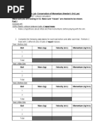 Momentum and Collisions Lab Guide | PDF | Collision | Momentum