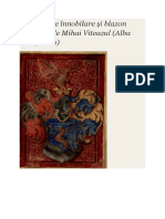 Diplomă de Înnobilare Și Blazon Conferită de Mihai Viteazul - Alba Iulia 1600