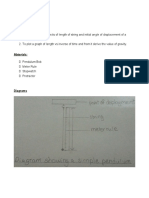 Simple Pendulum Lab