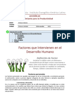 Factores que influyen en el desarrollo humano y emprendimiento