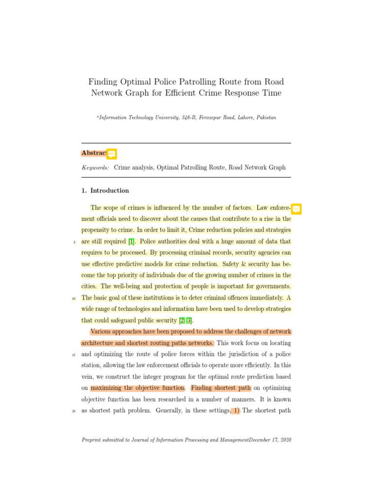 Finding Optimal Patrol Routing | PDF | Mathematical Optimization ...
