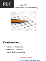 Introducción a la Prueba PIP | PDF | Cognición | Sicología