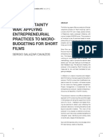 The Uncertainty War: Applying Entrepreneurial Practices To Microbudgeting For Short Films