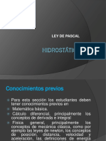 Hidrostatica - Ley de Pascal