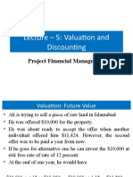 PFM LECTURE 5 Valuation and Discounting