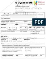 A Placement Registration Form