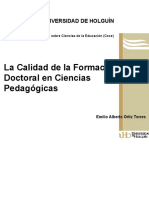 La Calidad de La Formacion Doct - Ortiz Torres, Emilio Alberto