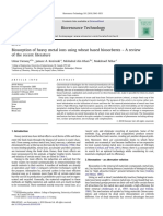 Biosorption of Heavy Metals Using Wheat