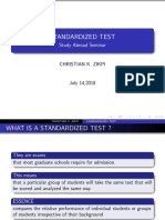 Standardized Test: Study Abroad Seminar