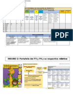 Propuesta de Rúbrica de Evaluación Del Proyecto 3 y 4