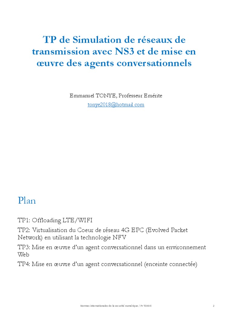 Simulation NS3 pour Offloading LTE/WIFI | PDF | LTE (Télécommunication ...