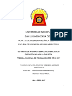 Estudio de Ahorros Aplicando Eficiencia Energetica - Tesis