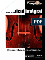 [Tangente, Hors-série N° 50] Gilles Cohen (ed.) - Le calcul intégral _ Des nombres, en somme... (2014, POLE) (1)