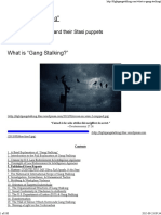 What is “Gang Stalking-” - Fight -Gang Stalking-