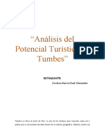 Análisis Del Potencial Turístico en Tumbes