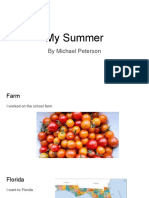 My Summer: by Michael Peterson