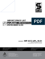 Pipe Fitting Accessories: Import Price List