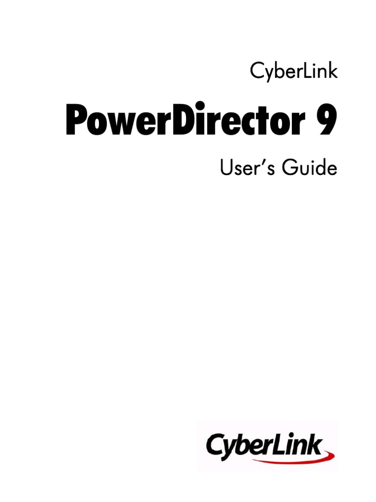 PowerDirector User's Guide English | PDF | Video | Dvd