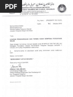 Surat Ucapan Terima Kasih