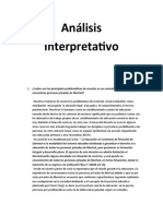 Analisis interpretativo