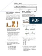 Examen de Nivelación Fisica Primer Semestre Grado Octavo.