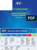 AFC "A" License - Micro Cycle 3 Matches by Coach. Sabone Venta