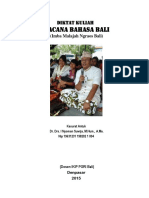 Diktat Kuliah Wacana Basa Bali