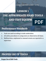 ICT - CHS G8 L02 - Use Appropriate Hand Tools & Test Equipment