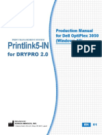 Production Manual For DRYPRO 2.0 DELL Optiplex 3050 (Windows10) - 1116LA07EN01