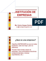 Constitucion de Empresas