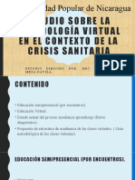 Estudio Sobre La Metodología Virtual en El Contexto