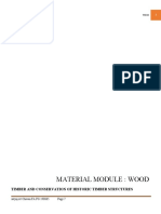 Material Module: Wood: Timber and Conservation of Historic Timber Structures