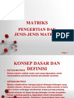 Pengertian Dan Jenis-Jenis Matriks