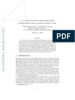 Electronic Structure Calculations With Interpolating Tensor Product Wavelet Basis