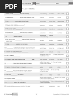 Progress Test Version A: Choose The Correct Answer. Write A, B, or C in The Box