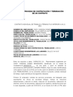 Informe Proceso de Contratación y Terminación de Un Contrato