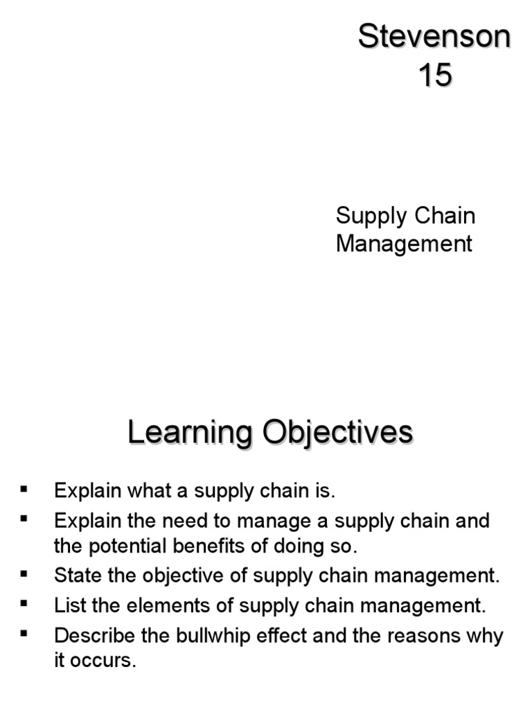 Supply Chain Management Essentials | PDF | Supply Chain | Supply Chain ...