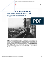 El discurso arquitectonico de Viollet-le-Duc