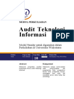 Modul 10 Audit Teknologi Informasi