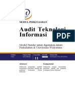 Modul 11 Audit Teknologi Informasi