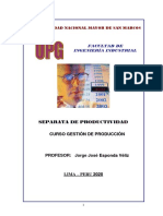 Separata PRODUCTIVIDAD - UPG 2020 - 2 FII UNMSM