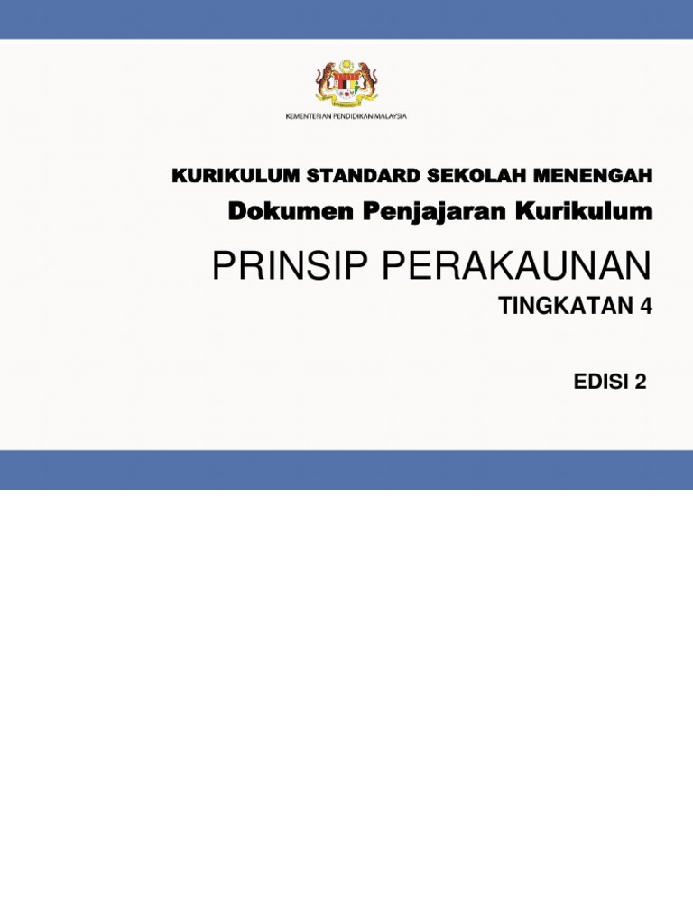 Dpk 2 0 Kssm Prinsip Perakaunan T4 Pdf
