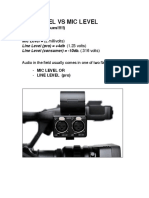 Line Level VS Mic Level