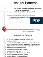 An Architectural Pattern Is A General, Reusable Solution To A Commonly Occurring Problem in Within A Given Context