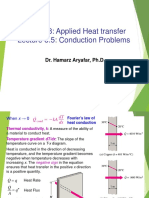 ETM 308: Applied Heat Transfer Lecture 3.5: Conduction Problems