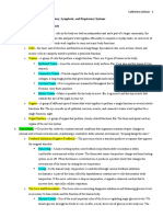 Digestive, Excretion, Circulatory, Lymphatic, and Respiratory Systems