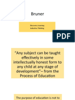 Bruner: Discovery Learning Inductive Thinking