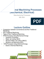 Non Traditional Machining Processes (Mechanical, Electrical)