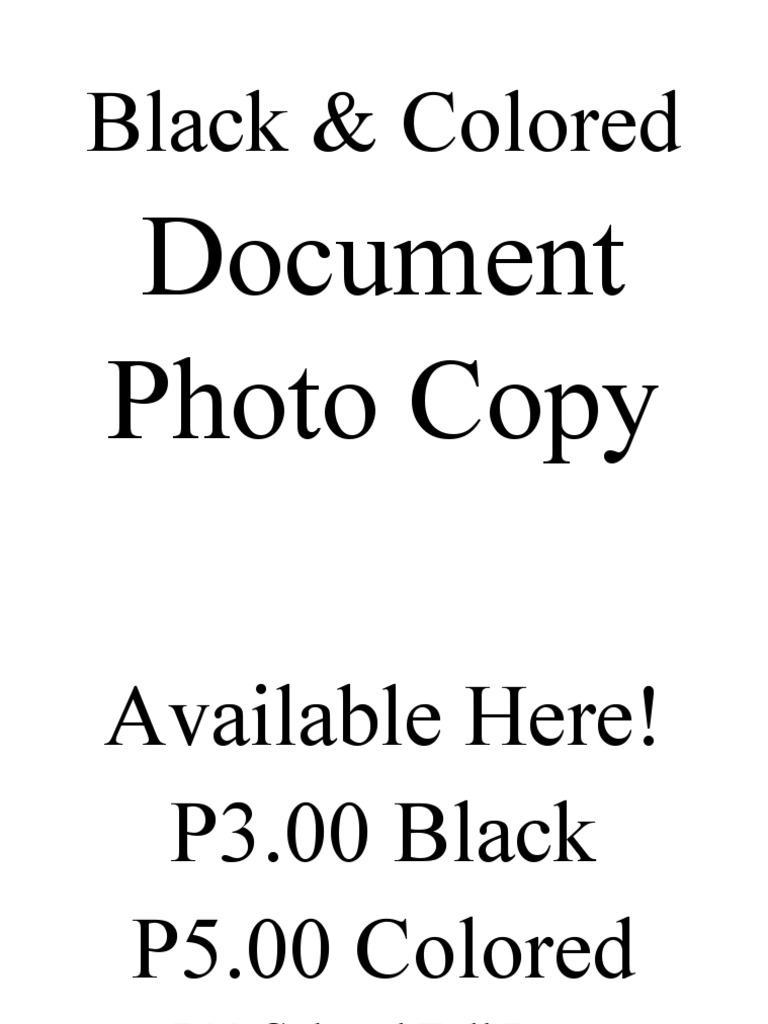 Black & Colored: Document Photo | PDF