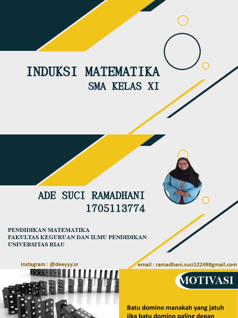 Media Pembelajaran Induksi Matematika | PDF